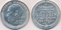 Moderne Medaille Konrad Adenauer in dankbarer Erinnerung, mit Daten -