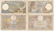 Frankreich Banknoten 2 x 100 Francs 1938 und 1940 -