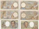 Frankreich Lot 3 Banknoten 100 Francs 1941/42 u. 200 Francs 1982 -