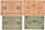 Russland 250 1000 Rubel Lot 2 Banknoten -