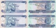 Solomon Islands 2 x 5 Dollars um 1990 -