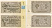 2 x Rentenbankscheine 1937 davon einmal mit DDR Koupon 1948 -