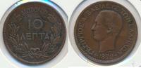 Griechenland 10 Lepta Georg I. BB -