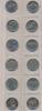 USA FIVE CENT 6 x Jefferson Nickel meist um 1980 -