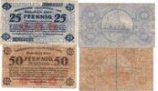Deutschland Deutsches Reich 25 50 Pfennig Notgeldschein Notgeld Brmerhaven Gestemünde Lehe 2 SCheine -