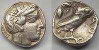 Griechische Münzen Tetradrachme Münze Attika Attica Athen Eule -