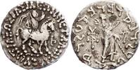 Griechische Münzen / Bakterien Tetradrachme Azes II. Reitender Azes / Stehende Athena -