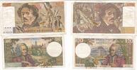 Frankreich 10 100 Francs Geldschein Banknote 2 Stück -