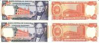 Venezuela 50 Bolivares Banknote Geldschein 2 Stück 50 Bolivares (1992 und 1998) (unc) Lot -