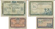 Frankreich 0.05 Frank, 1 Frank Banknote Geldschein 1 Stück 0.05 Frank (IV-), 1 Stück 1 Frank (IV) Lot -