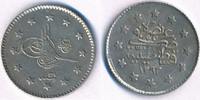 Türkei 1 Kurush 1 Kurus Hicri AH 1293 /31 Osmanisches Reich Abdul Hamid II Toughra Tugra -