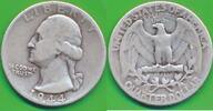 USA - Vereinigte Staaten v. Amerika $ 1 Quarter Dollar Silbermünze -