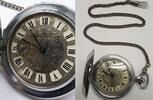 Russland/ Sowjetunion UdSSR Taschenuhr Sprungdeckel Uhr Molnija Funktionsfähig mit Uhrenkette -