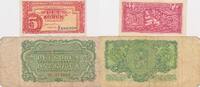 Tschechoslowakei 5 Korun, 2 Scheine Československo, Ceskoslovenskych, 2 Banknoten, Lot -