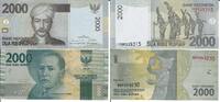 Indonesien 2000 Rupiah Banknote Geldscheine 2000 Rupiah 2009 und 2016 (unc) 2 Scheine -
