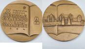 Polen Moderne Medaille Miedzyna Rodowe , Biennale Exlibrisu Malbork 1984 -