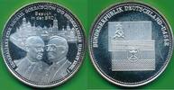 Deutschland - UDSSR Medaille Besuch in der BRD, Michael gorbatschow und helmut Kohl , versilbert -