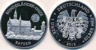 Deutschland BRD Medaille , 999er Feinsilber Bundesländer-Unze, Bayern, 1 Unze -