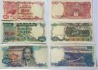 Indonesien 100, 500, 1000 Rupiah -
