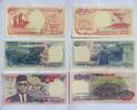 Indonesien 100, 1000, 10000 Rupiah -