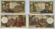 Frankreich 10 Francs(Voltaire/2.3.1967) 5 Francs(Pasteur/1.9.1966) 5,10 Francs 1966, 1967 IV, III