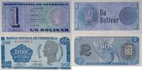Venezuela 1 Bolivar, 2 Bolivares -