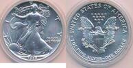 USA - Vereinigte Staaten v. Amerika $ 1 Dollar Silbermünze, 1 Unze, American Silver Eagle -