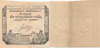 Frankreich 50 Sols Assignat -