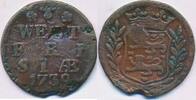 1 Duit 1739 Æ Niederlande West-Friesland,  Westfriesland sehr schön