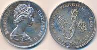 Bermuda $ 1 Dollar 1972 One Dollar - Silberhochzeit vz 29,00 EUR prix TTC + 6,00 EUR frais d'envoi