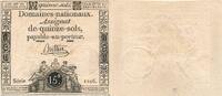 Frankreich 15 Sols Assignat -