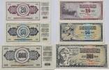 Jugoslawien 20, 50, 1000 Dinara Banknote -