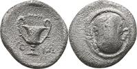 Antike Griechisch Hemidrachm Boeotia Thebes Hemidrachm Kantharos Club -