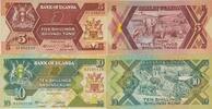 Uganda 5 Shilingi Tano,10 Shilingi Kumi 1987 Banknoten 2 Stück Lot I- 8,00 EUR prix TTC + 6,00 EUR frais d'envoi