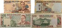 Sierra Leone 2000, 500 Leones 2010, 1991 Banknote I 15,00 EUR prix TTC + 6,00 EUR frais d'envoi