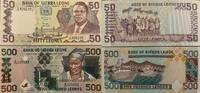 Sierra Leone 50, 500 Leones 1989, 1995 Banknote I 15,00 EUR prix TTC + 6,00 EUR frais d'envoi