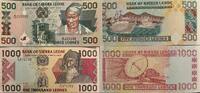 Sierra Leone 500, 1000 Leones 1995, 1993 Banknote I 15,00 EUR prix TTC + 6,00 EUR frais d'envoi