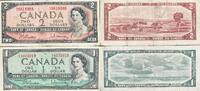 2, 1 Dollar 1954 Kanada Banknote II, I-