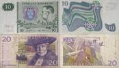Sweden,Schweden 10,20 Kronor Banknoten 2 Stück Lot, Sveriges Riksbank -