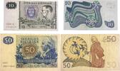 Sweden,Schweden 10,50 Kronor Banknoten 2 Stück Lot, Sveriges Riksbank -