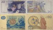 Sweden,Schweden 20,50 Kronor Banknoten 2 Stück Lot, Sveriges Riksbank -