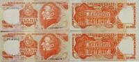 Uruguay 2* 10000 Pesos Banknote 2 Stück folgende Seriennummer Serie B -
