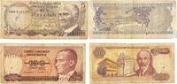 Türkei 5,100 Lira Banknoten 2 Stück Lot -