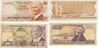 Türkei 20,1000 Lira Banknoten 2 Stück Lot -