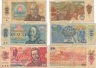 Tschechien, Czechoslovakia / Tschechoslowakei 10, 20, 50 Korun 3x Banknoten Lot -