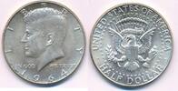 USA - Vereinigte Staaten v. Amerika ½ Half Dollar Silbermünze, Kennedy -