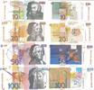 Slowenien 10, 20, 50, 100 Tolarjew Tolar Banknote Lot 4 Stück -