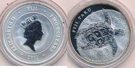 Fiji, Fidschi Inseln $ 2 Dollars Silbermünze Taku Schildkröte , Silber 1 Unze 1$ -