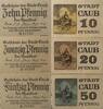 Deutschland, Deutsches Reich 10,20,50 Pfennig 3 x Notgeldschein, Stadt Caub -