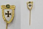 Deutschland Antstecknadel, Abzeichen, Ehrenzeichen, Militaria Verband Deutscher Soldaten (VDS) , Nadel emalliert vergoldet -